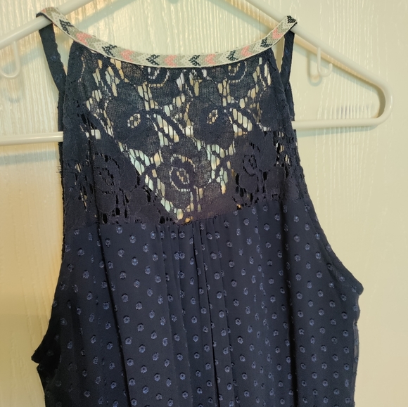 DR2 navy clip dot maxi dress - Picture 9 of 12